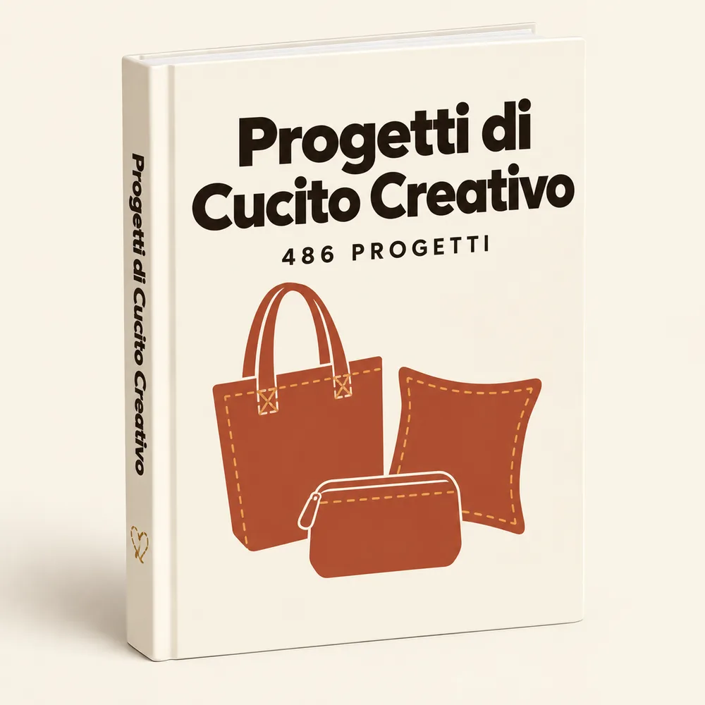 IMAGEN: mockup del bonus 5 — varias piezas de costura creativa terminadas: bolso, funda y accesorio de cocina